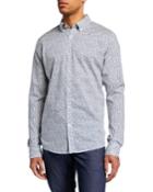 Men's Floral-print Slim