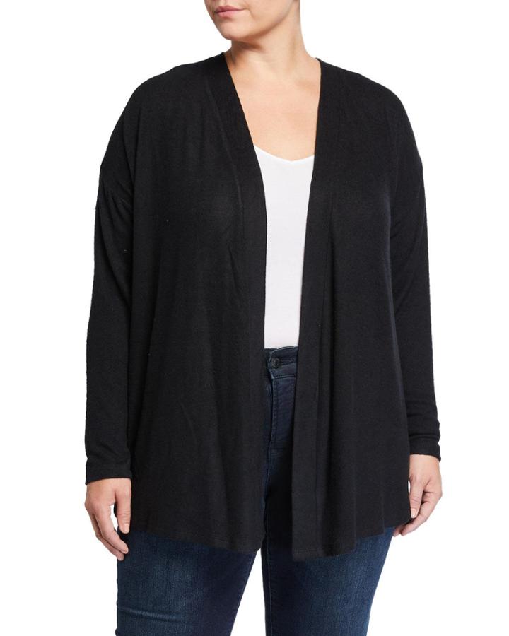 Plus Size Adele Cinched-back Open Cardigan