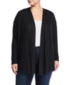 Plus Size Adele Cinched-back Open Cardigan