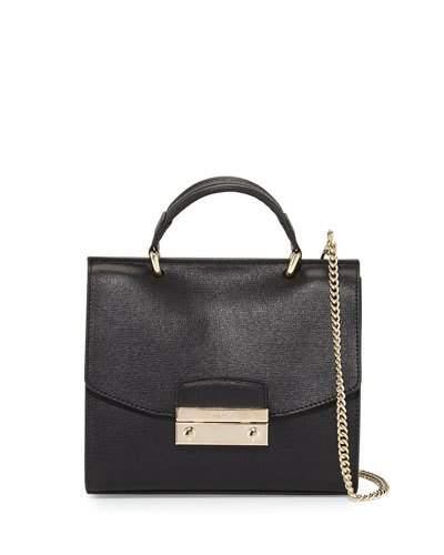 Julia Mini Top Handle Crossbody Bag, Black