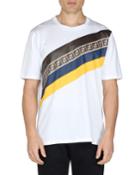 Men's Colorblock Diagonal Ff Stripe Graphic T-shirt