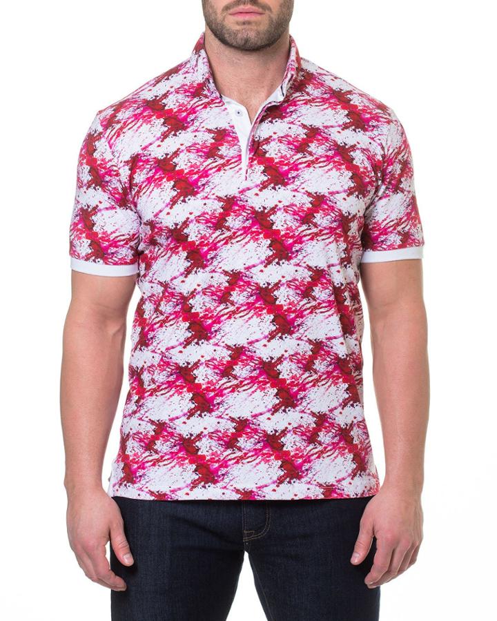 Men's Printed Short-sleeve Polo
