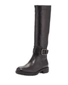 Lauryn Knee-high Stretch Boot, Black