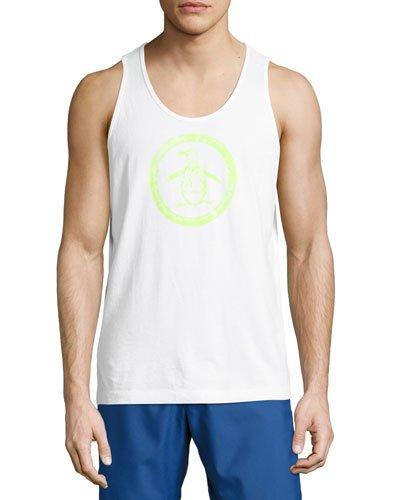 Circle Logo Cotton Tank, Bright White