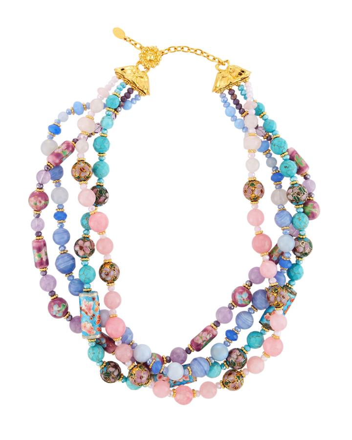 Mixed Pastel Twist Necklace