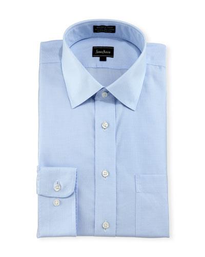 Classic-fit Non-iron Micro-check Dress