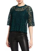 Lace Crewneck Tee