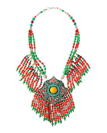 Turquoise And Carnelian Necklace