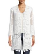 Mina Open Long Cotton-cording Coat