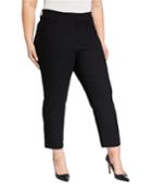 Plus Size High-waist Straight-leg Pants