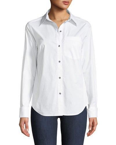 Button-front Blouse