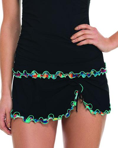 Matrix Ruffle-trim Skirted