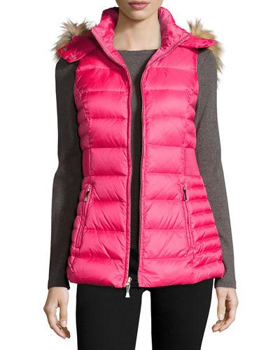 Packable Down Zip-front Vest