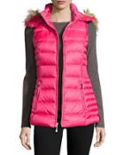 Packable Down Zip-front Vest