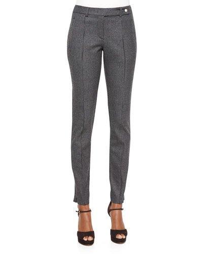 Houndstooth Seamed-front Leggings,