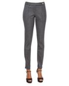 Houndstooth Seamed-front Leggings,