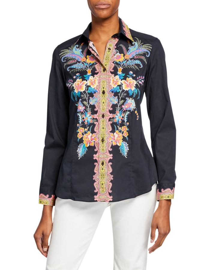 Floral Fern Engineer Cotton