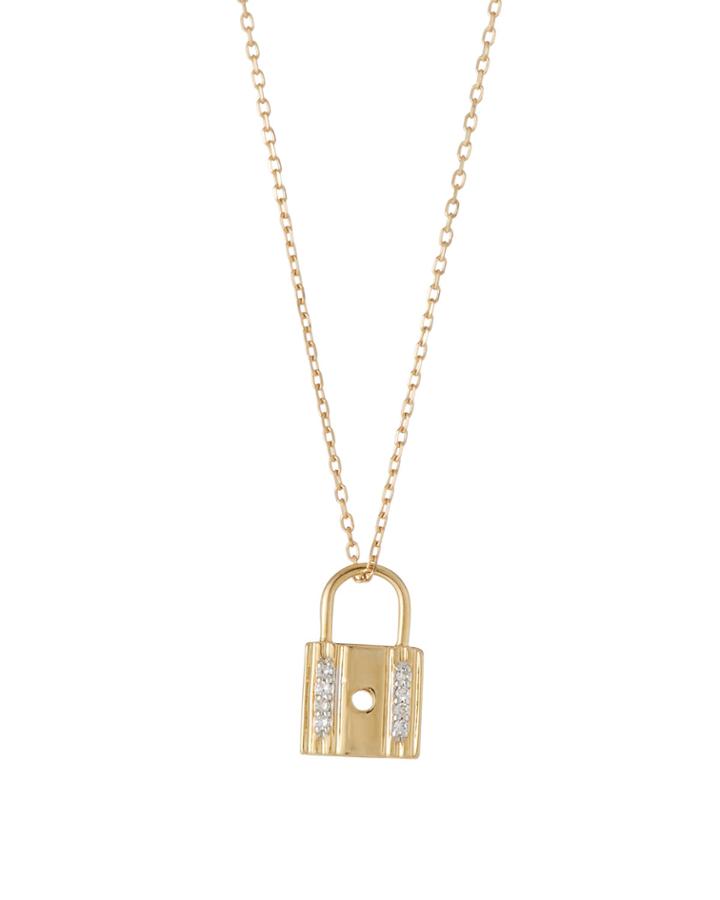 14k Tiny Diamond Pave