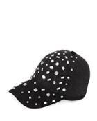 Rhinestone-embellished Wool Felt Baseball Cap