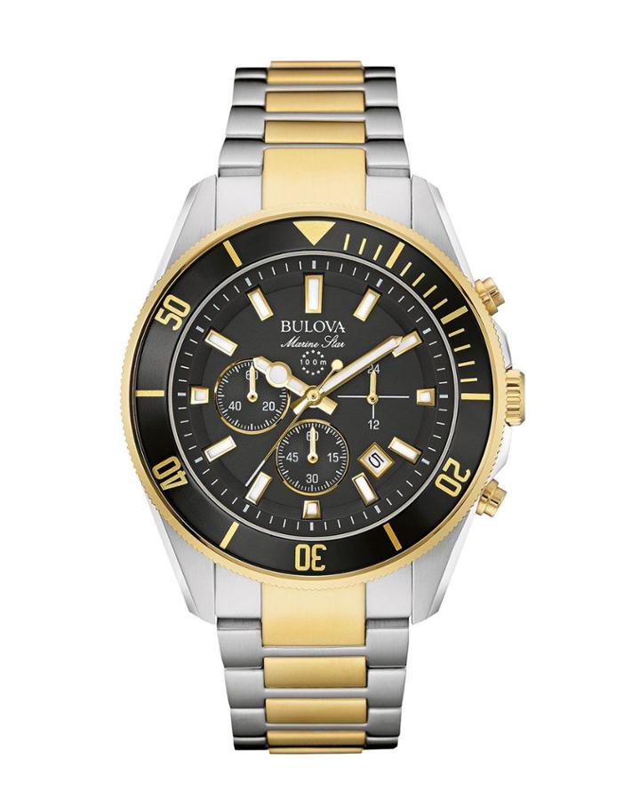 43mm Men's Marine Star Bracelet Watch, Two-tone