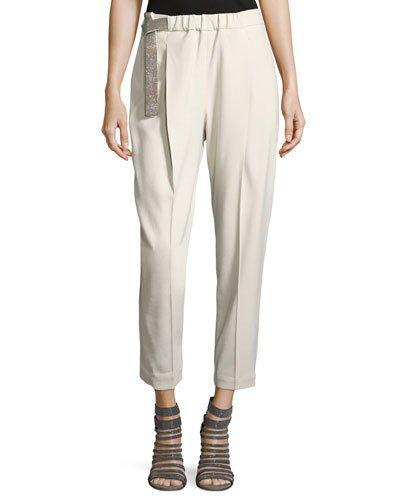 Slouchy Pull-on Pants W/