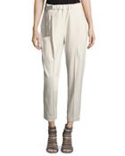 Slouchy Pull-on Pants W/
