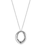 Kali Pebble Silver Pendant Necklace