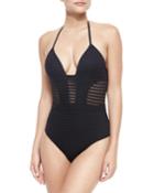 Parallels Ribbed Mesh One-piece