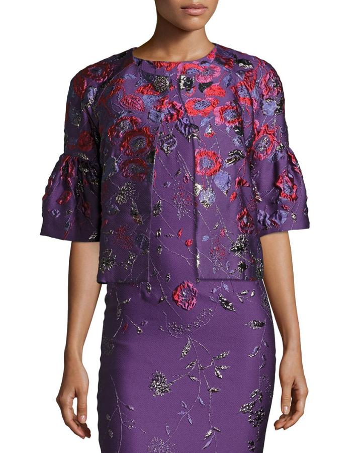 Hania Floral Jacquard Jacket