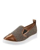 Cler Metallic Woven Pointy-toe