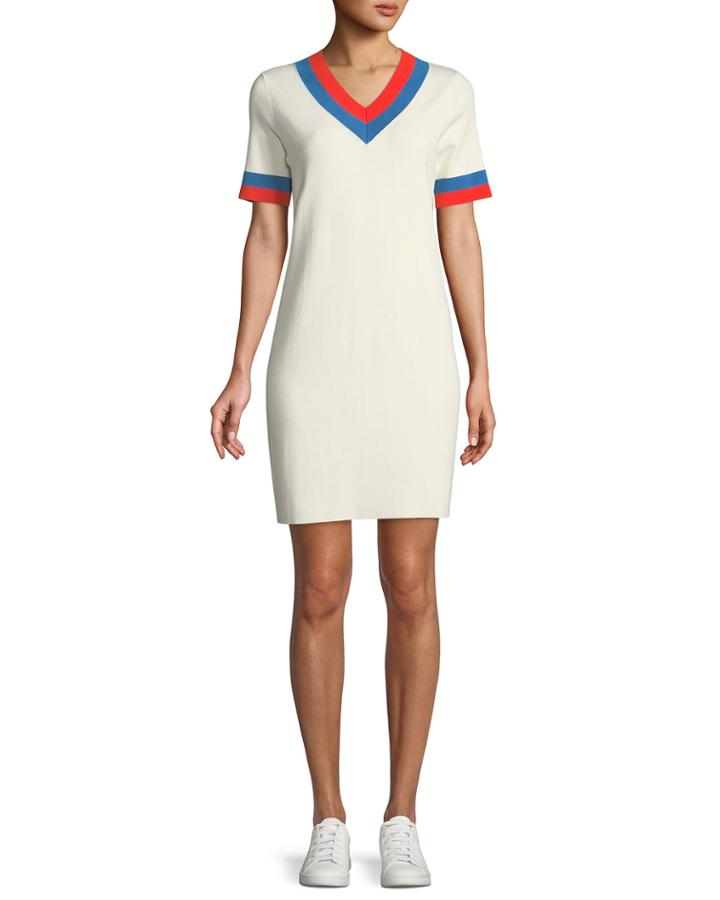 The Serena V-neck Cashmere Dress