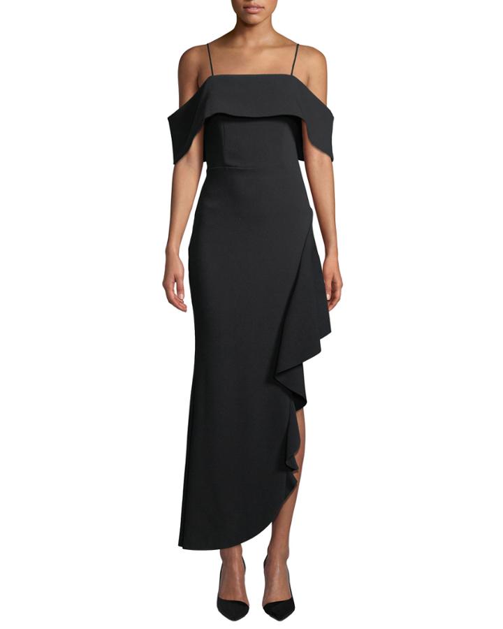 Ellen Off-the-shoulder Asymmetric Dress