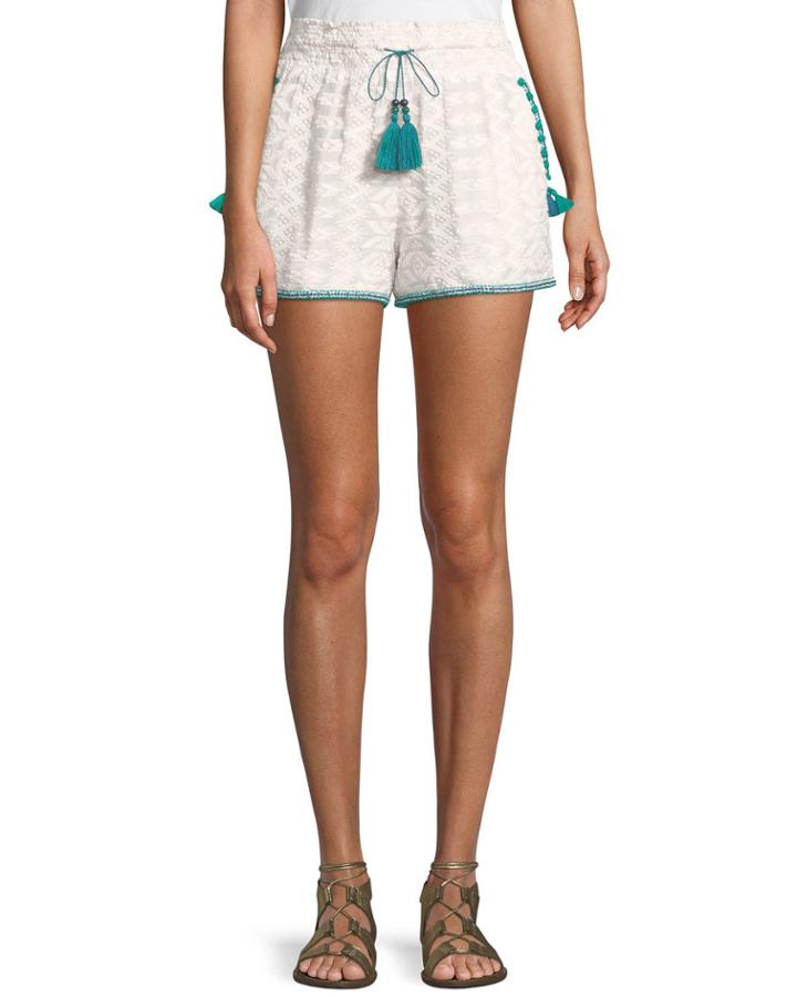 Embroidered Tassel-tie