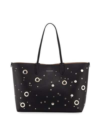 Grommet Medium Shopper Tote Bag, Black