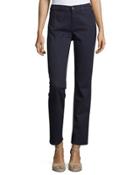 Georgia Mid-rise Skinny Jeans, Dark Enzyme