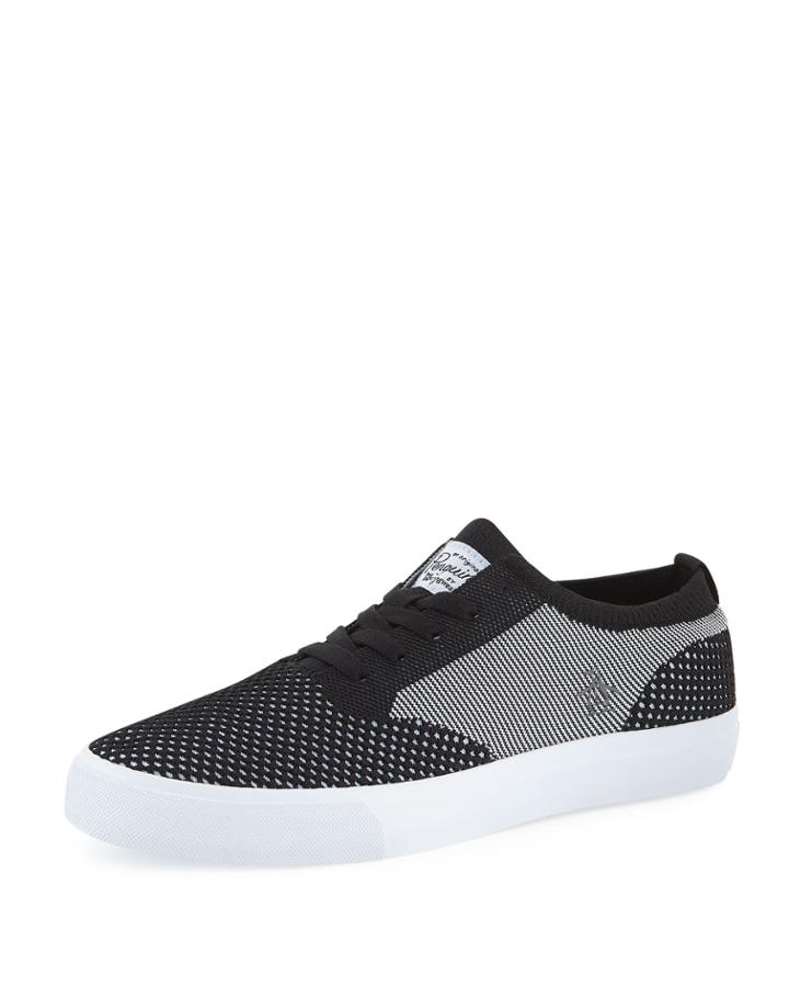 Men's Beckham Striped Flyknit Sneakers, Black/gray