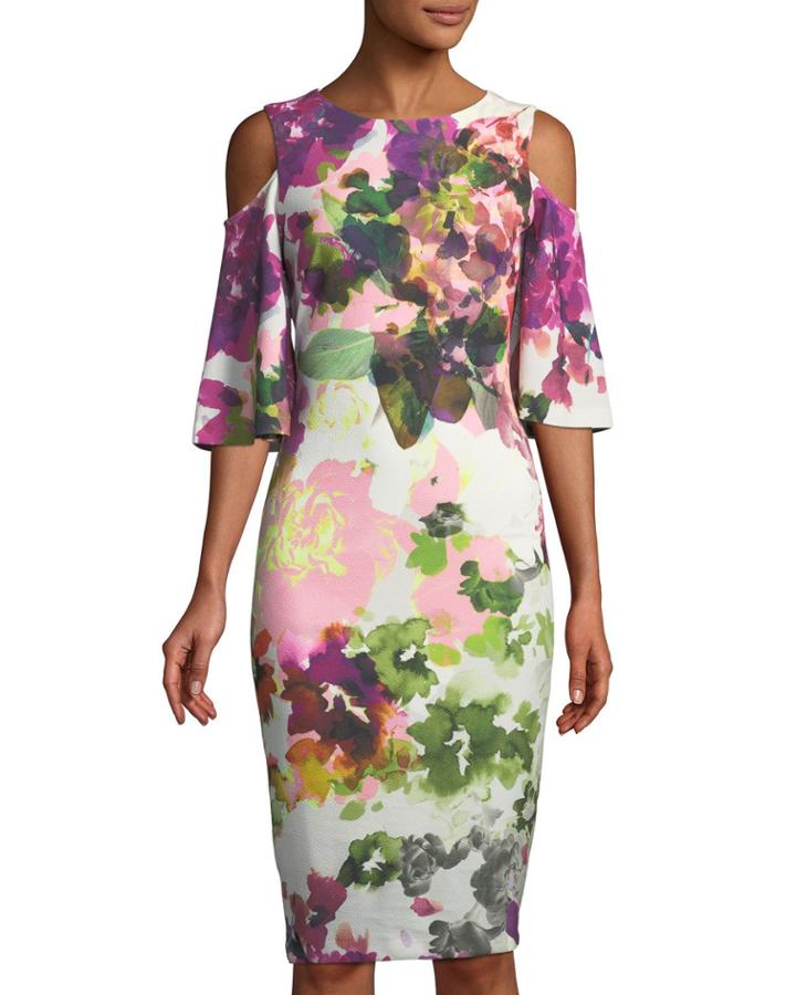 Cold-shoulder Floral