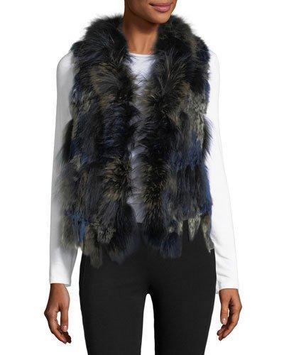 Multi-colored Fur Vest