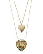Multilayer Heart Necklace,