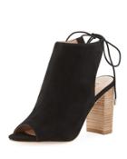 Ellen Suede Self-tie Bootie
