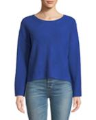 Textured Flare-sleeve Crop