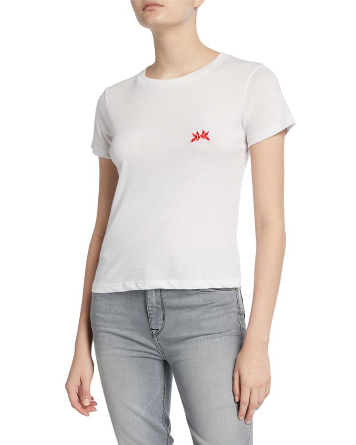 Vanessa Floral Embroidered Tee