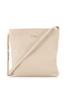 Furla Julia Small Leather Crossbody Bad, Acero, Women's