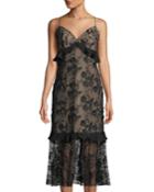 Paris Fringe Floral Mesh