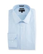 Men's Trim-fit Square Pattern Dobby Dress