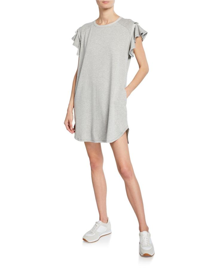 Ruffle Shirttail Shift