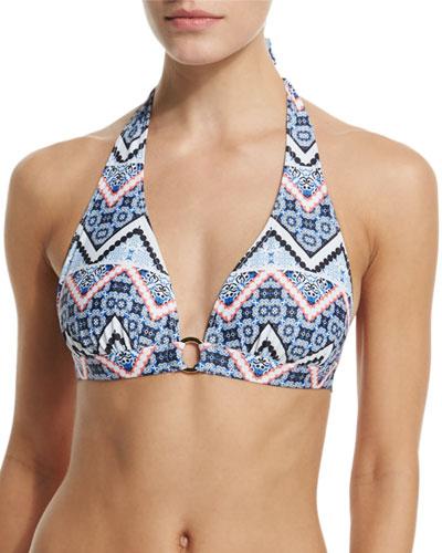 Ring-center Printed Halter