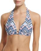 Ring-center Printed Halter