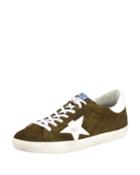 Men's Star Suede Sneakers, Olive