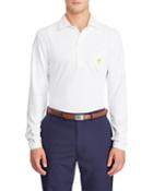 Men's Quarter-button Long-sleeve Golf Polo